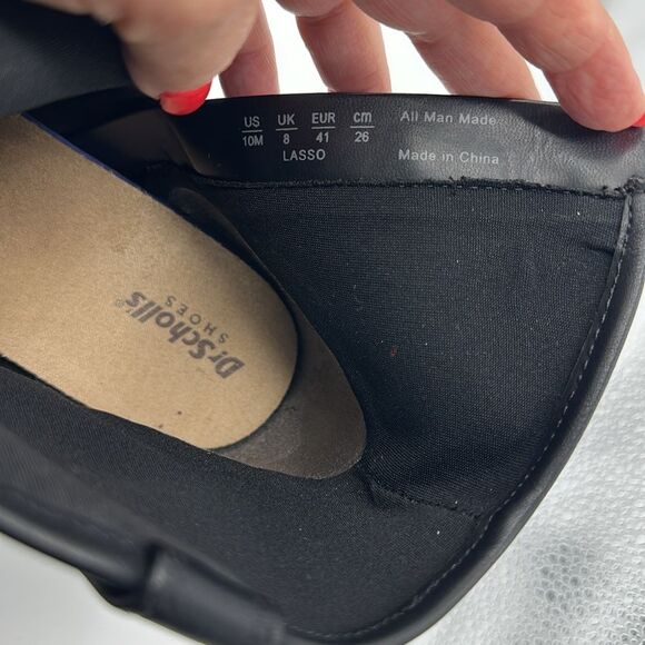 Dr. Scholl's Black Leather Ankle Booties Size 10M - Picture 12 of 13